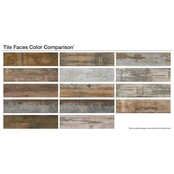 Marazzi Montagna Wood Vintage Chic 6 in. x 24 in. Porcelain Floor and Wall Tile (14.53 sq. ft. / case) Marazzi Montagna Wood Vintage Chic 6 in. x 24 in. Porcelain Floor and Wall Tile (14.53 sq. ft. / case)