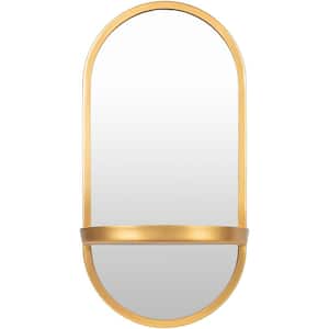 Ravi 24 in. x 12 in. Gold Framed Decorative Mirror