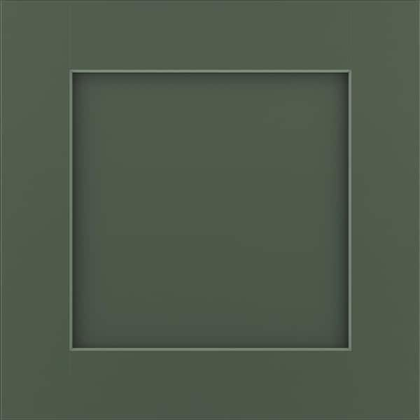 Reading 11 9/16-in. W x 3/4-in. D x 11 1/2-in. H in Painted Sage Cabinet Door Sample