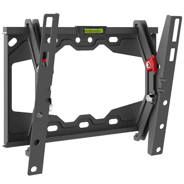Barkan a Better Point of View Barkan 13" to 43" Tilt Flat / Curved TV Wall Mount, Black, Auto Locking Patent, Touch & Tilt, Extra Stable