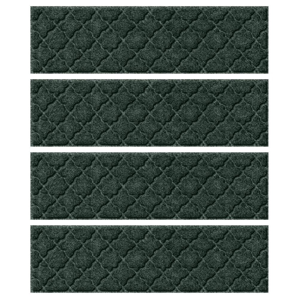 Waterhog Cordova Evergreen 8.5 in. x 30 in. PET Polyester Indoor Outdoor St