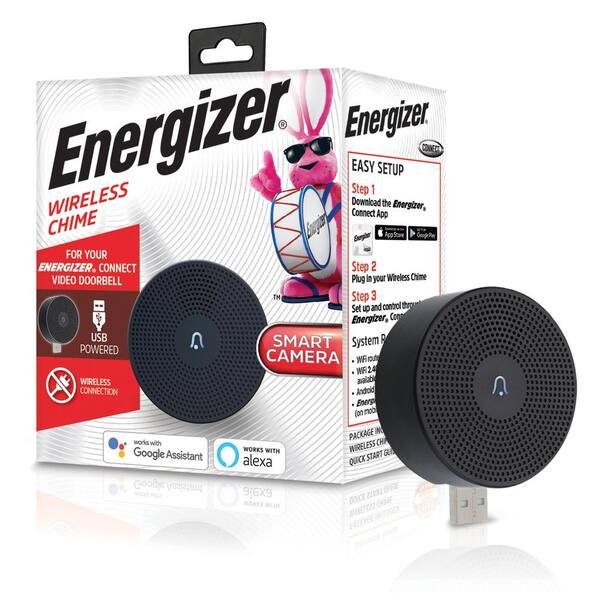 Energizer Smart Wi-Fi Wireless Chime Add-On for Smart Wi-Fi Video Doorbell