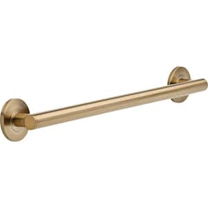 Contemporary 24 in. x 1-1/4 in. Concealed Screw ADA-Compliant Decorative Grab Bar in Champagne Bronze