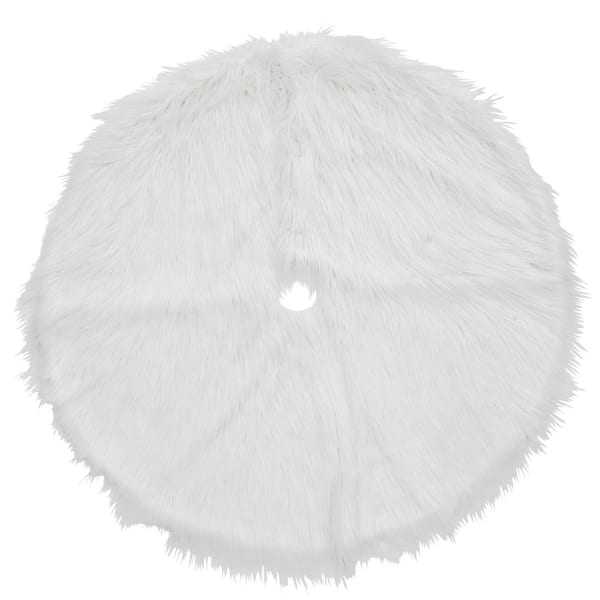 National Tree Company 48 " General Store Collection White High Pile Christmas Tree Skirt