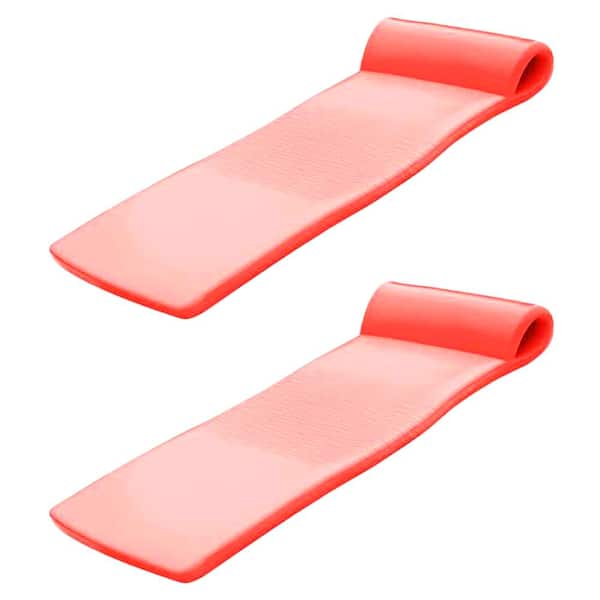 TRC Recreation Texas Recreation Sunsation 70 in. Caribbean Coral Lounger Pool Float (2-Pack)