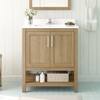 OVE Decors Vegas 30 in. Single Sink White Oak Bath Vanity with White Engineered Stone Top (Assembled) 15VVA-VEGA30-12