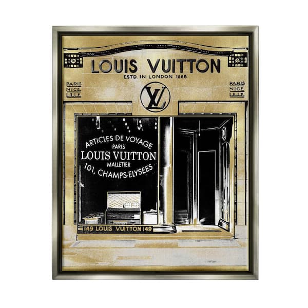 The Stupell Home Decor Collection Fashion Storefront French Glam  Architecture by Madeline Blake Floater Frame Architecture Wall Art Print 25  in. x 31 in. ad-634_ffl_24x30 - The Home Depot