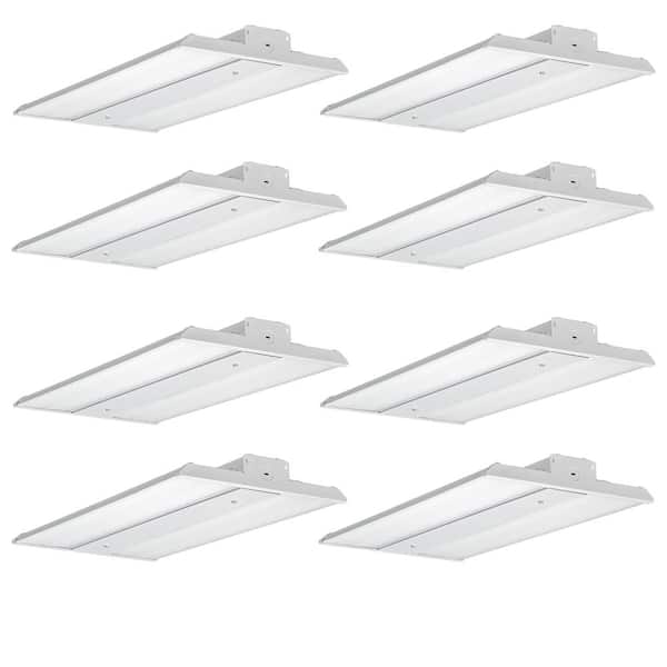 ETi 2 ft. 250-Watt Equivalent Integrated LED Dimmable White Linear High Bay Light 5000K Daylight 12000 Lumens (8-Pack)