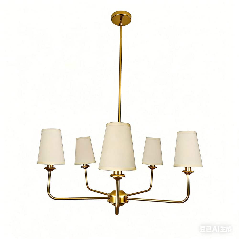 31.5 in. 5 light Gold Boho Rattan Chandelier, Mid-Century Hanging Pendant Light Fixture for Dining Room, Living Room price history on PriceWatchPro