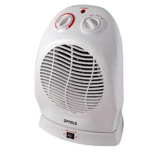750-Watt to 1500-Watt Oscillating Portable Fan Heater with Thermostat