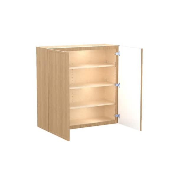 Franklin 36 in. W x 12 in. D x 36 in. H Assembled Plywood Wall Kitchen Cabinet in Vanguard Oak with Soft Close