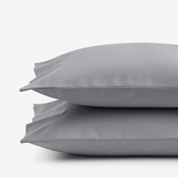 The Company Store Legends Hotel Organic Cotton Dark Gray Cotton Percale Standard Pillowcase (Set of 2)