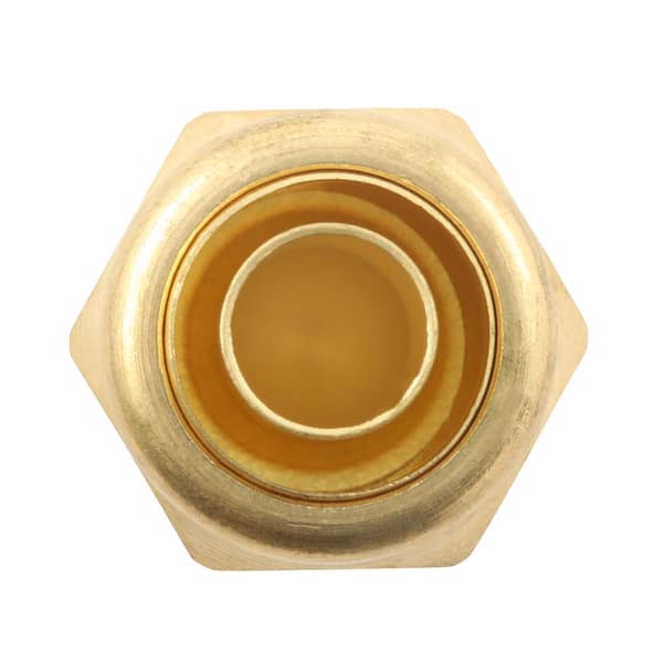 Everbilt 3/8 in. OD Compression x 3/8 in. Flare Brass Adapter Fitting  801119 - The Home Depot