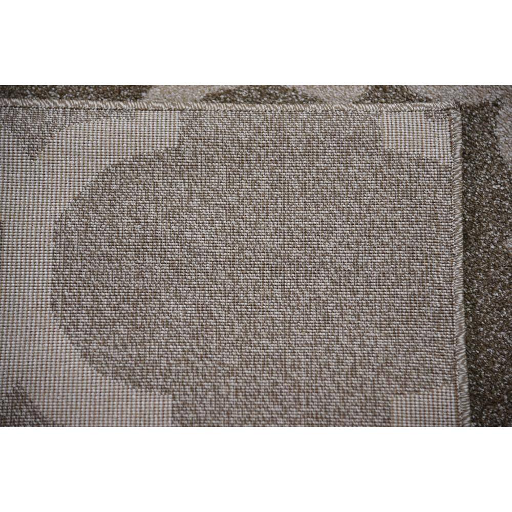 Light Brown Trellis 8'x11' Easy-Care Synthetic Area Rug