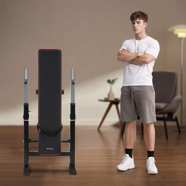 VEVOR Adjustable Weight Bench - 800 Lbs Capacity, 8 Back & 5 Seat Positions, With Preacher Pad & Leg Extension