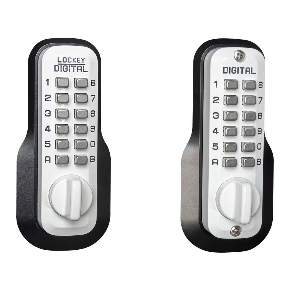 Digital Door Lock M210 Mechanical Keyless Deadbolt Double Combination White