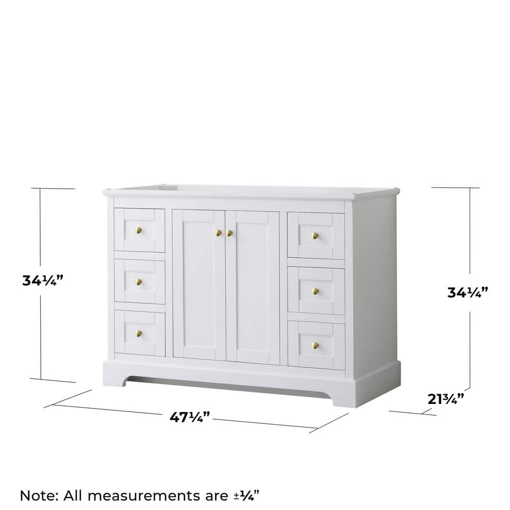 Avery 47" Dark Blue Single Bathroom Vanity Base