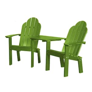 Classic Lime Green Plastic Outdoor Deck Chair Tete-A-Tete