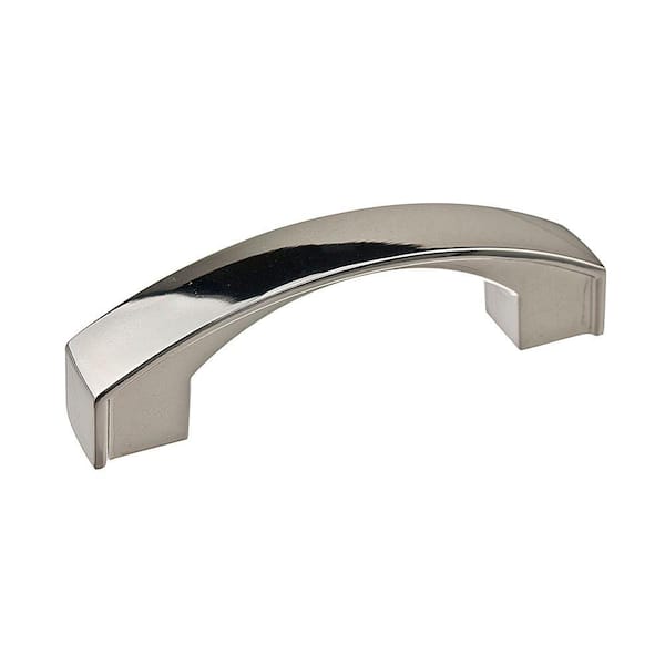 Richelieu Hardware Boisbriand Collection 3 in. (76 mm) Polished Nickel Transitional Cabinet Arch Pull