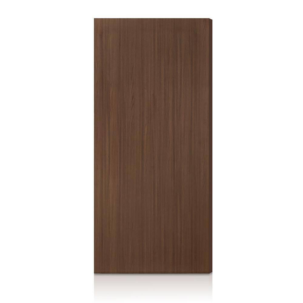 Walnut CALHOME 44 in. x 88 in. Walnut Texture Flush Hollow Core
