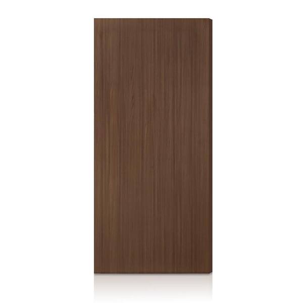 40 in. x 90 in. Walnut Texture Flush Hollow Core Composite Interior Door Slab