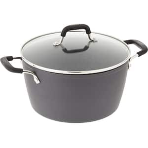 Impact Texture 5 qt. Round Aluminum Dutch Oven in Gray with Lid