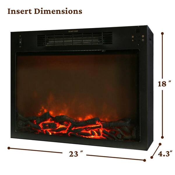 Cambridge Sienna 34 in. Electric Fireplace with 1500-Watt Log Insert and  Walnut Mantel CAM3437-1WAL - The Home Depot