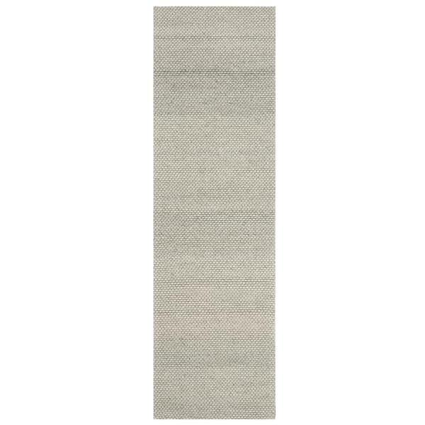SAFAVIEH Natura Gray 2 ft. x 14 ft. Striped Solid Color Gradient Runner Rug