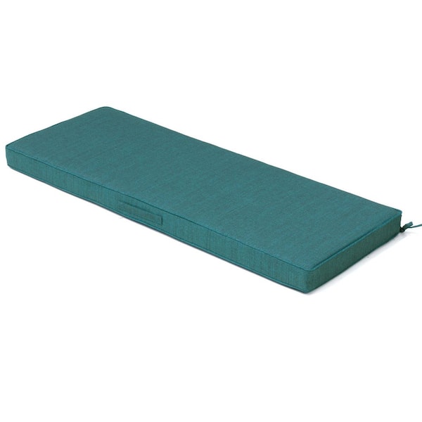 48 in. x 18.5 in. 1-Piece Outdoor Bench Cushion Patio Bench Cushions Porch Swing Replacement Pad in Malachite