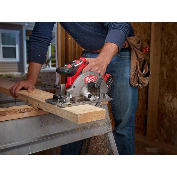 M18 18V Lithium-Ion Cordless Drill Driver/Impact Driver Combo Kit (2-Tool)  W/ Circular Saw & Random Orbit Sander