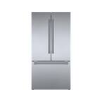 800 Series 36 in. 21 cu. ft French Door Refrigerator in Stainless Steel with Dual Compressor, Pro Handles, Counter Depth