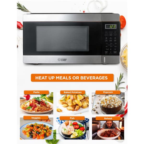 Built-in microwave oven Comfee CBM201X, 800 W, 20 L, 8 programs, grill,  stainless steel, silver household appliances for the kitchen home Cooking  Ovens Food preparation