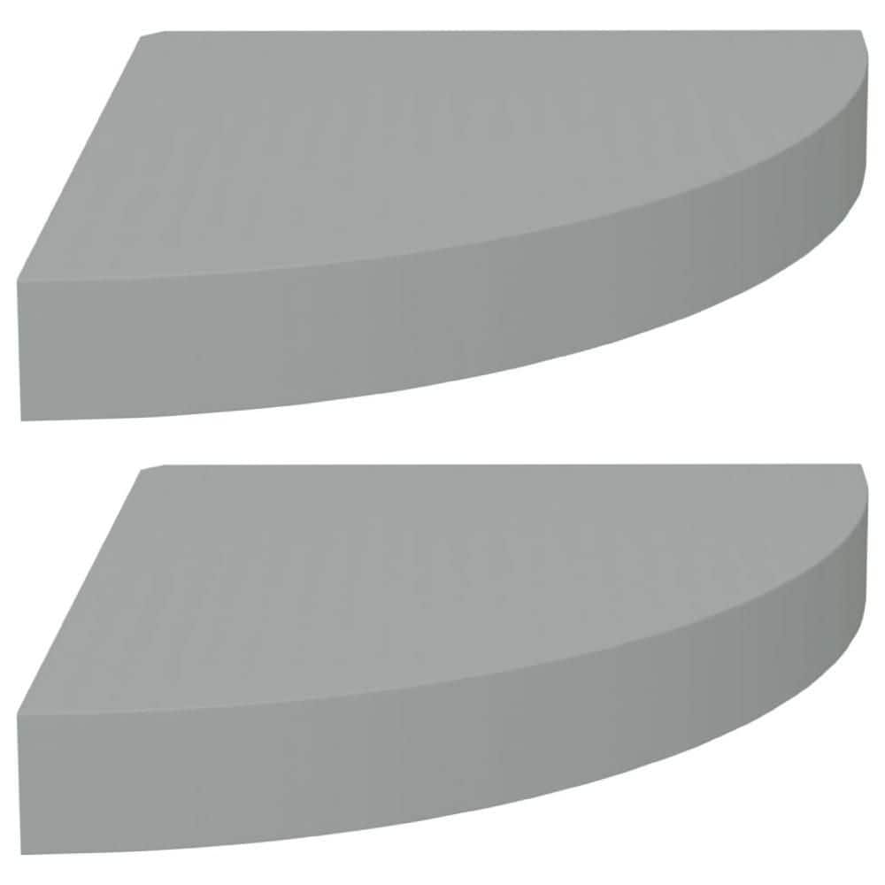 Phoebs 9.8 in. W x 1.5 in. H x 9.8 in. D Wood Triangle Floating Corner Wall Shelf in Gray price history on PriceWatchPro