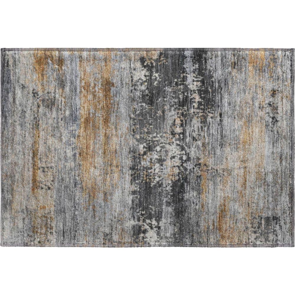 Mayfield Premium Machine Washable Abstract AMF2146 Gray 2 ft. x 3 ft. Accent Rug price history on PriceWatchPro