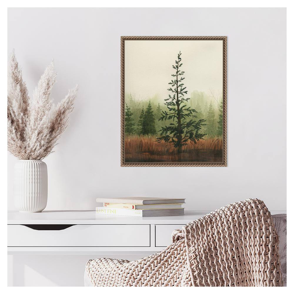 Grace Popp Young Evergreen II Bronze Framed Canvas Print