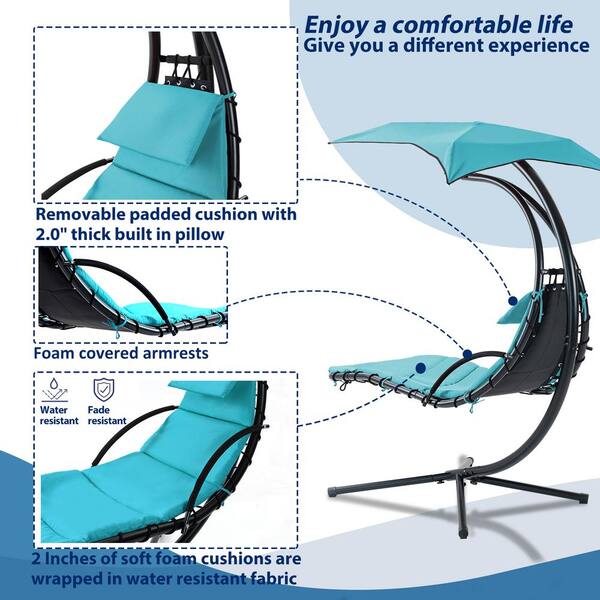 Runesay 6.9 ft. Free Standing Hanging Chaise Lounge Hammock