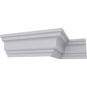 SAMPLE - 3 in. x 12 in. x 4 in. Polyurethane Nexus Traditional Crown Moulding