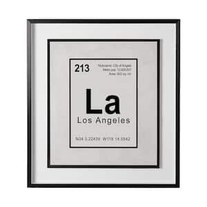 Breaking Los Angeles B Series Black Framed Wall Art 31.5L x 1.6W x 35.5H