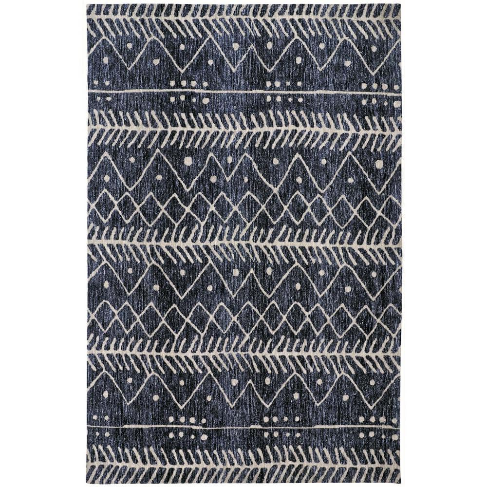 5 x 8 Blue and Ivory Striped Area Rug price history on PriceWatchPro