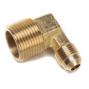 3/8 in. Flare x 3/4 in. MIP Brass Flare 90-Degree Elbow Fitting (5-Pack)