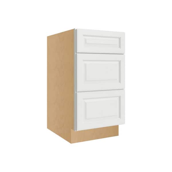 Unbranded Brighton Raised 12 in. W x 34.5 in. H x 24 in. D in Painted White Plywood Assembled Drawer Base Cabinet