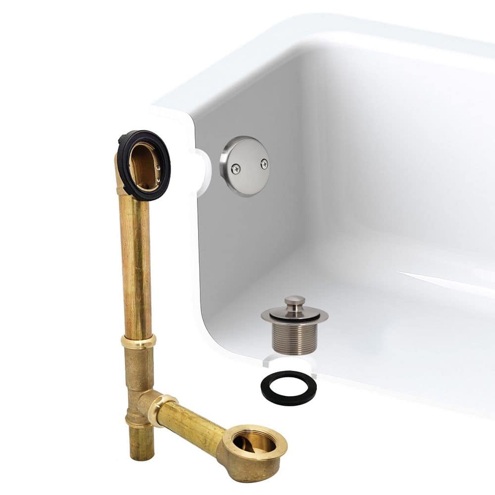 Twist and Close Bath Waste and Overflow for 14 in. Maximum Make-Up, Satin Nickel price history on PriceWatchPro