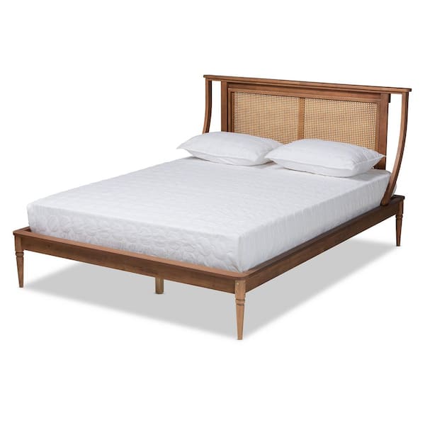 Baxton Studio Jamila Walnut Brown Full Platform Bed