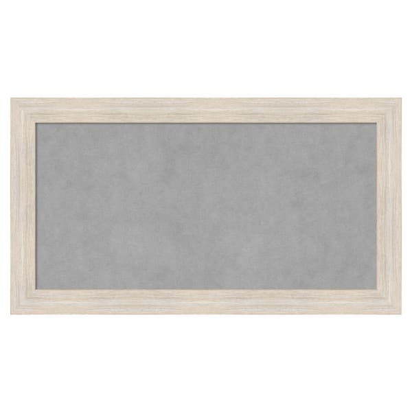 Hardwood Whitewash Narrow 27 in. x 15 in. Magnetic Board, Memo Board