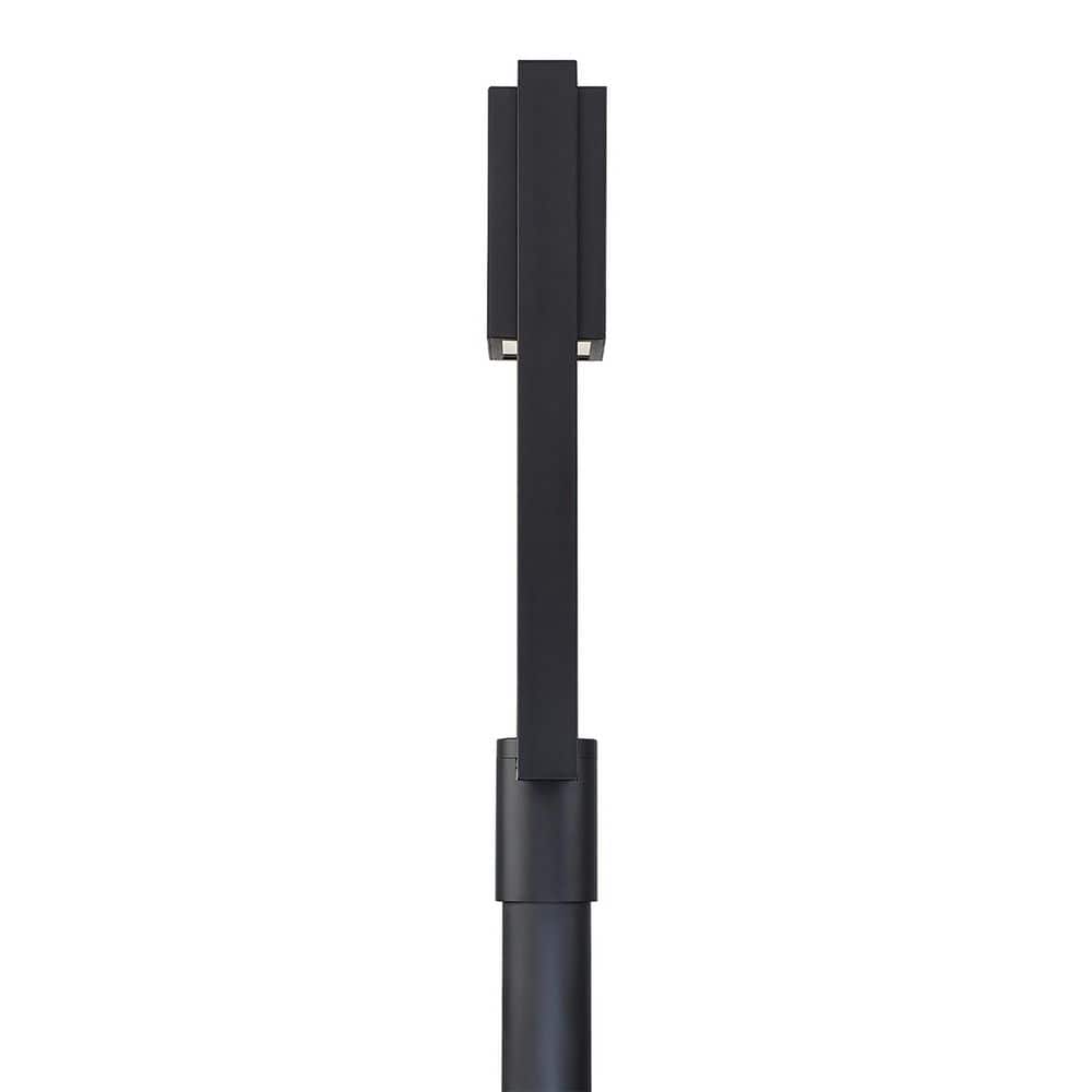 Black Modern LED Outdoor Post Light with 16W Bulb