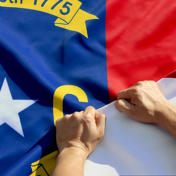 ANLEY 3 ft. x 5 ft. Polyester Rip-Proof Technology Double Sided 3-Ply North Carolina State Flag