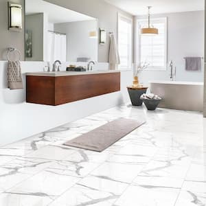 Tavish Laced 16 in. x 32 in. Polished Porcelain Marble Look Floor and Wall Tile (14.2 sq. ft./Case)
