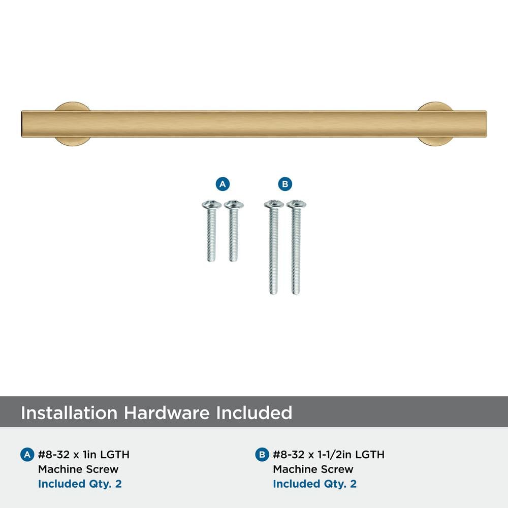 Champagne Bronze 7-9/16 Inch Modern Cabinet Pull