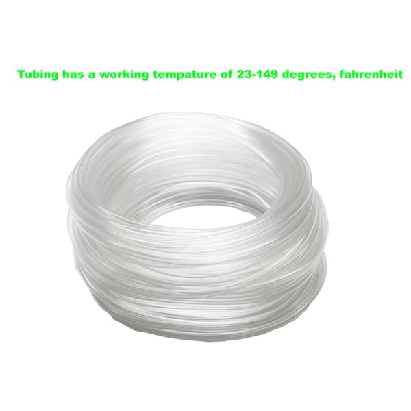 Viagrow 100 Ft 30 M 3 16 In Vinyl Clear Multipurpose Bpa Free Food Grade Soft Irrigation Air Tubing V7015 The Home Depot