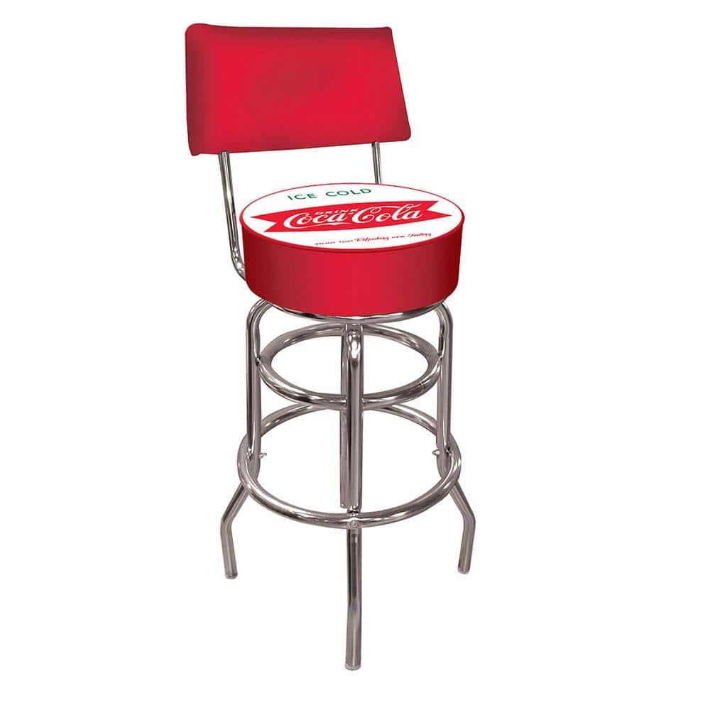 Trademark Vintage Coca Cola Ice Cold Coke 30 In Chrome Swivel